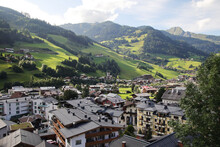 The Panorama Of Grossarl Town In Grossarl Valley, Austria	
