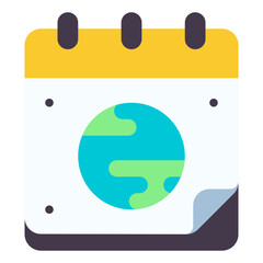 Sticker - calendar flat icon