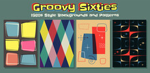 Groovy Sixties! 1960s Backgrounds And Patterns, Vintage Colors And Shapes