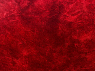Wall Mural - Dark red velvet fabric texture used as background. Empty dark red fabric background of soft and smooth textile material. There is space for text..