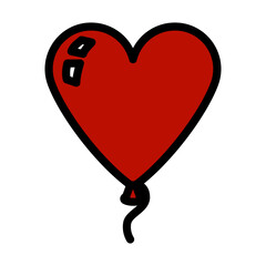 Sticker - Heart Shape Balloon Icon