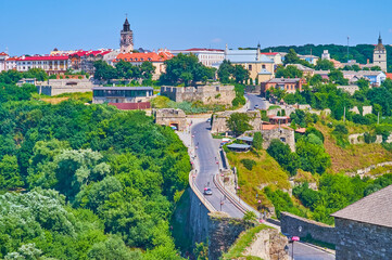 Poster - The Castle Bridge and Smotrych River Canyon, Kamianets-Podilskyi, Ukraine