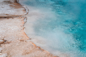 Sticker - Beautiful geyser in Yellowstone National Park, Wyoming