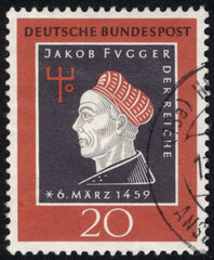 Wall Mural - Postage stamps of the German Empire. Stamp printed in the German Empire. Stamp printed by German Empire.