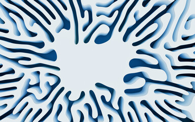 Abstract lines and curve lines, 3d rendering.