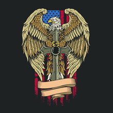 American Eagle Patriotism Symbol