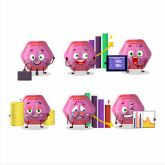 Canvas Print - pink gummy candy j character designs as a trader investment mascot