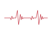 Heartbeat Pulse Line Vector Health Medical Concept For Graphic Design, Logo, Web Site, Social Media, Mobile App, Ui Illustration