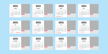 Calendar 2022 Standing On Table Template Per 1 Page For Each Month In The Indonesian Version