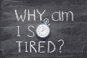 Wall Mural - why am I so tired watch