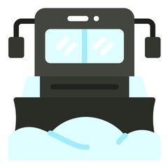 Sticker - truck flat icon