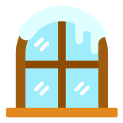 Sticker - window flat icon