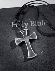 Wall Mural - Holy Religion bible and Cross