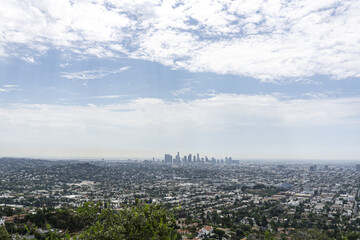 Wall Mural - Aerial view of Los Angeles in California