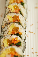 Canvas Print - Gimbap, Korean rice roll dish