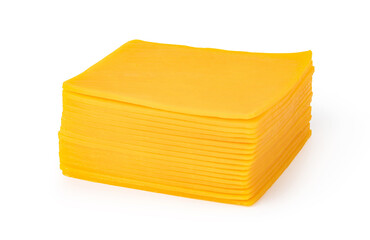 Sticker - cheese slice on a white background