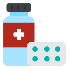 Sticker - medicine flat icon