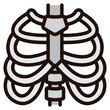 thorax filled outline icon