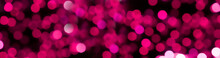 Background With Bokeh. Copy Space. Banner. Magenta Color.