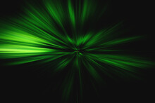 Abstract Green Zoom Speed Motion Background