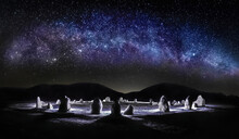 Milky Way Over A Stone Circle