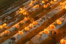 Dev Deepawali Festival, Earthen Lamps Lit On The Stairs Leading To The Ganges, Varanasi Dev Diwali