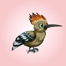 Illustration Of A Bird Funny Cute Pet Vector Illustration