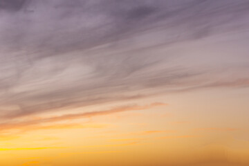 Wall Mural - sunset sky for background or sunrise sky and cloud at morning.
