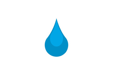 Sticker - Creative design of a drop of water icon isolated on white color background