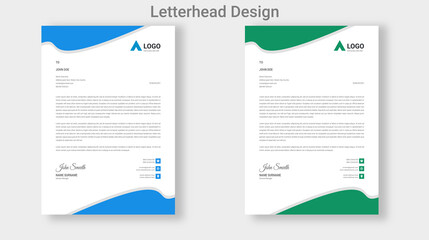 Wall Mural - letterhead template