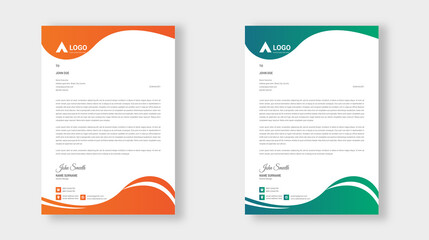 Wall Mural - letterhead template