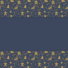 Design Of A Background With Christmas Decorations. Vector