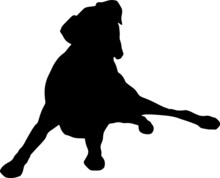 Boxer Dog Silhouettes SVG Boxer Dog Clipart