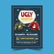 ugly sweater party invitation template vector design illustration