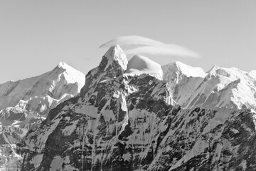 Sticker - Gauri Shankar (7134m) in the Himalayas above the clouds, Nepal