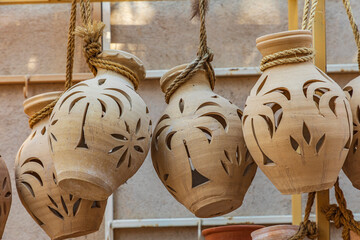 Poster - Middle East, Arabian Peninsula, Oman, Ad Dakhiliyah, Nizwa. Decorative ceramic lanterns for sale at the souk in Nizwa, Oman.