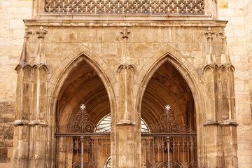 Wall Mural - Prague, Czech Republic. Gates to a church.