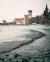 Wall Mural - Beautiful shot of Sirmione comune in Italy