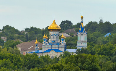 Wall Mural - Orthodox church in the countryside, north Moldova