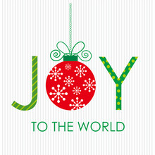 Christmas Lettering, Joy To The World