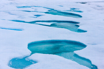 Wall Mural - Floating ice in Chukchi Sea, Russian Far East