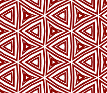 Tiled Watercolor Pattern. Maroon Symmetrical