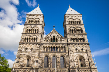 Wall Mural - Sweden, Scania, Lund, Lund domkyrka cathedral, exterior (Editorial Use Only)