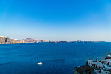 Poster - Beautiful sea view in Santorini, Oia, Greece