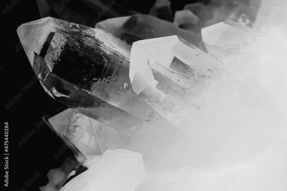 Quartz crystals, close up patterns Stock Photo | Adobe Stock