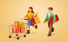 3d Character Design For Shopping