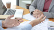 © Puwasit Inyavileart - Brainstorm team, Marketers and financial accountants are discussing charts to plan strategies to meet customer needs, Using graphs to analyze business data, Meetings or business consulting.