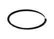 Ink oval frame. Grunge empty black box. Ellipse border. Rubber stamp imprint. Hand drawn vector illustration isolated on white background.