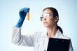 © SHOTPRIME STUDIO - scientist research biology ecology experiment light background