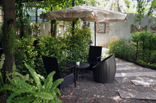 Black Chair In The Garden